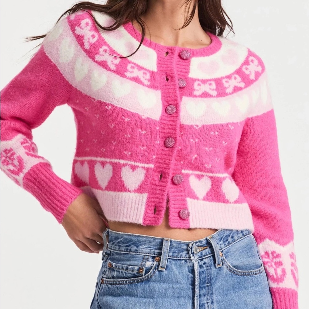 LOVESHACKFANCY CARDIGAN SWEATER